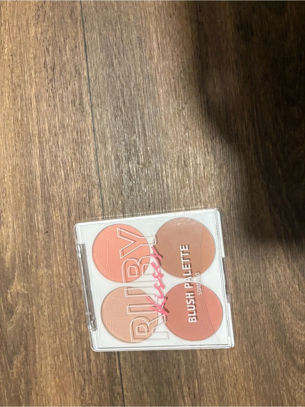 Kiss Blush Palette — Peach, Coral, Warm Brown & Soft Pink Shades